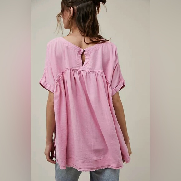 We The Free Pink Babydoll Top size Small - Picture 2 of 7